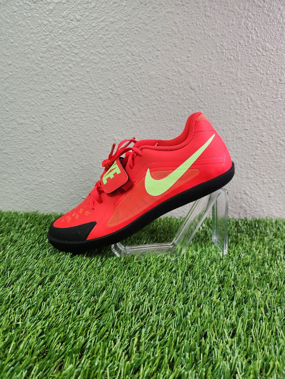 Nike Zoom Rival SD 2 Throwing Shoes Crimson Red Lime Track & Field Mens Size 8